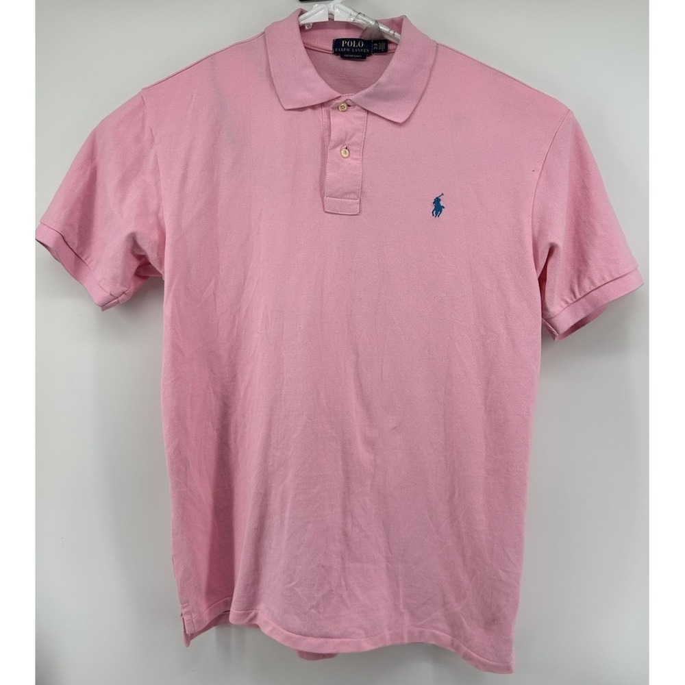 Polo Ralph Lauren Custom Fit Short Sleeve Polo Shirt Pink Men's 2XL 2TG